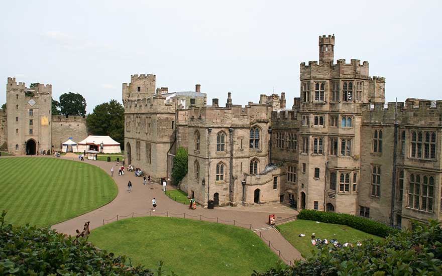 Warwick Castle in Mittelengland