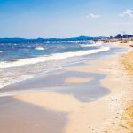 Caorle Strand an der italienischen Adria in Italien