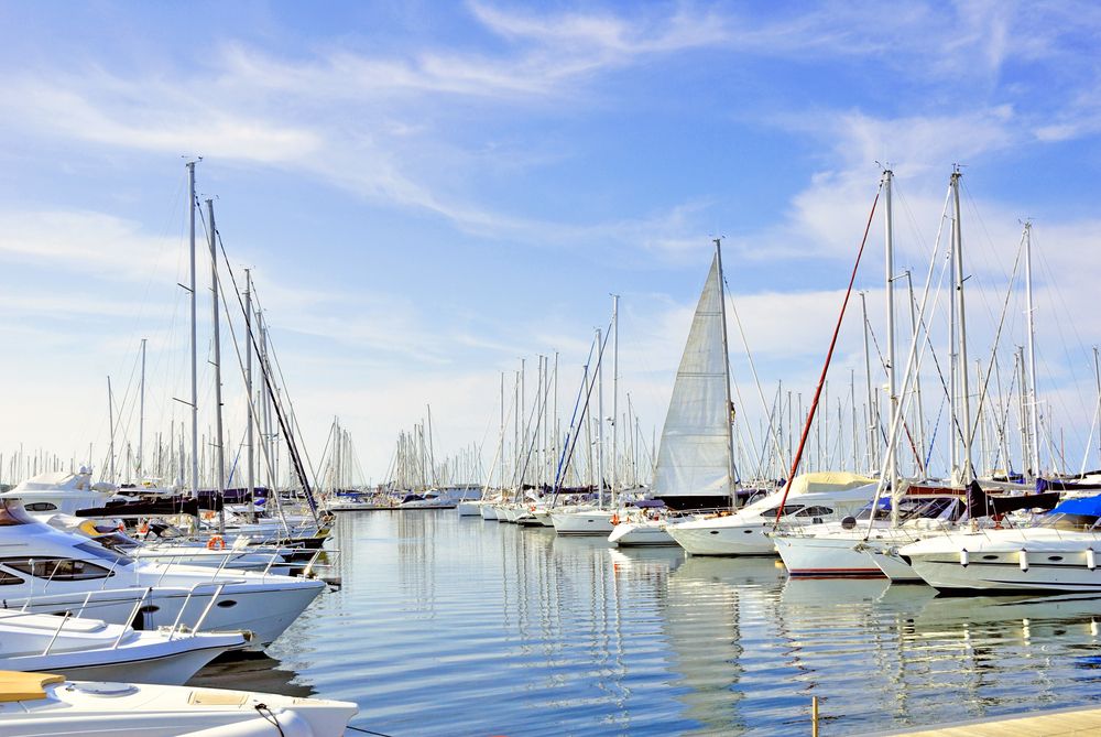 Hafen von Pesaro an der italienischen Adria