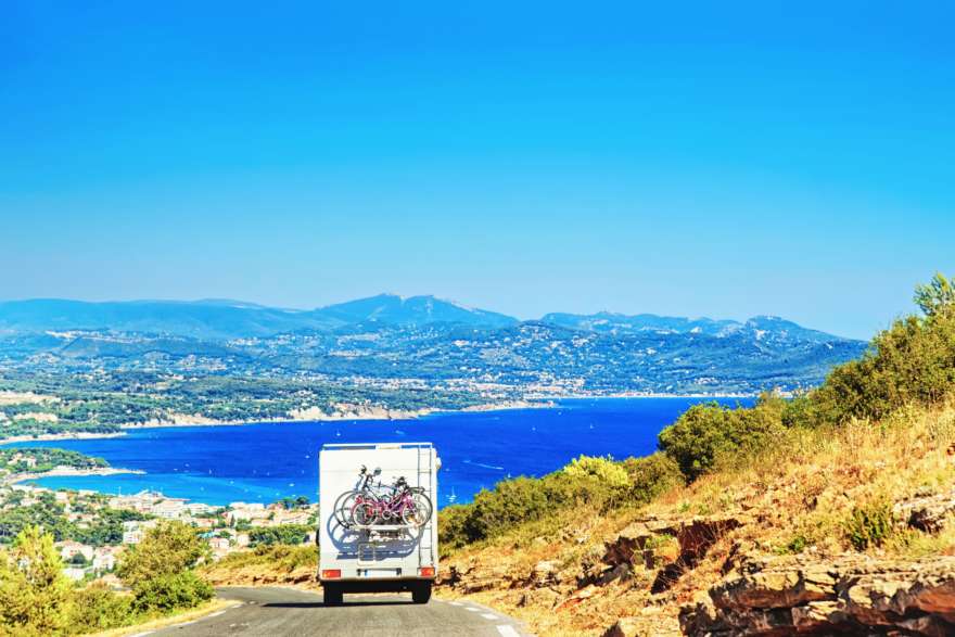 Provence mit dem Fahrrad und Camper