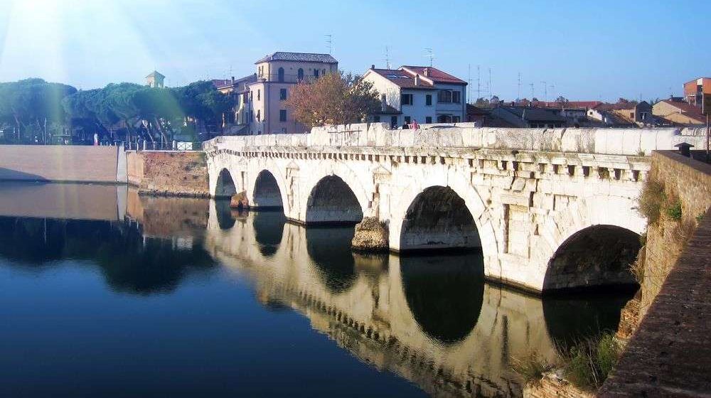 Rimini an der Adria Küste in Italien