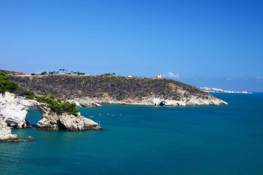 Vieste Strand an der Adria-Kueste