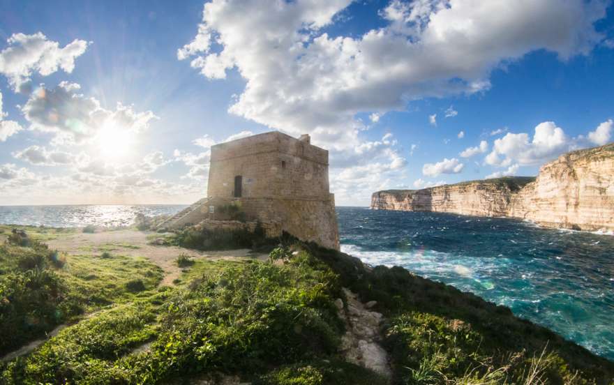 Xlendi Tower auf Gozo