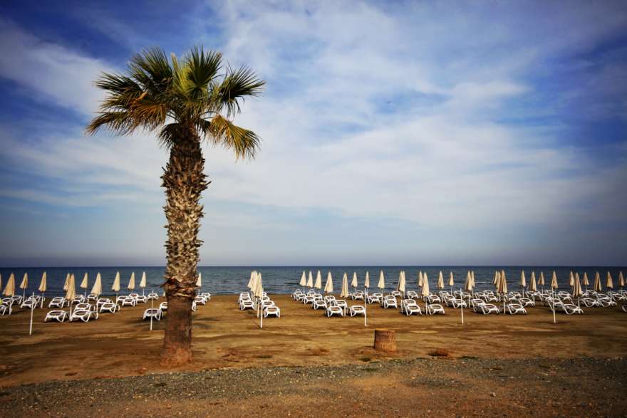 Finikoudes Beach auf Zypern