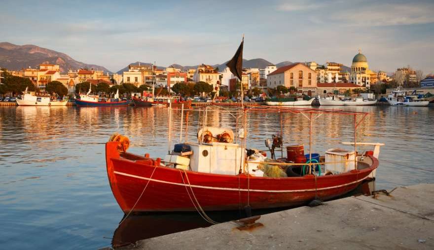 Hafen von Patras in Griechenland