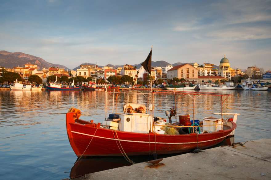 Hafen von Patras in Griechenland