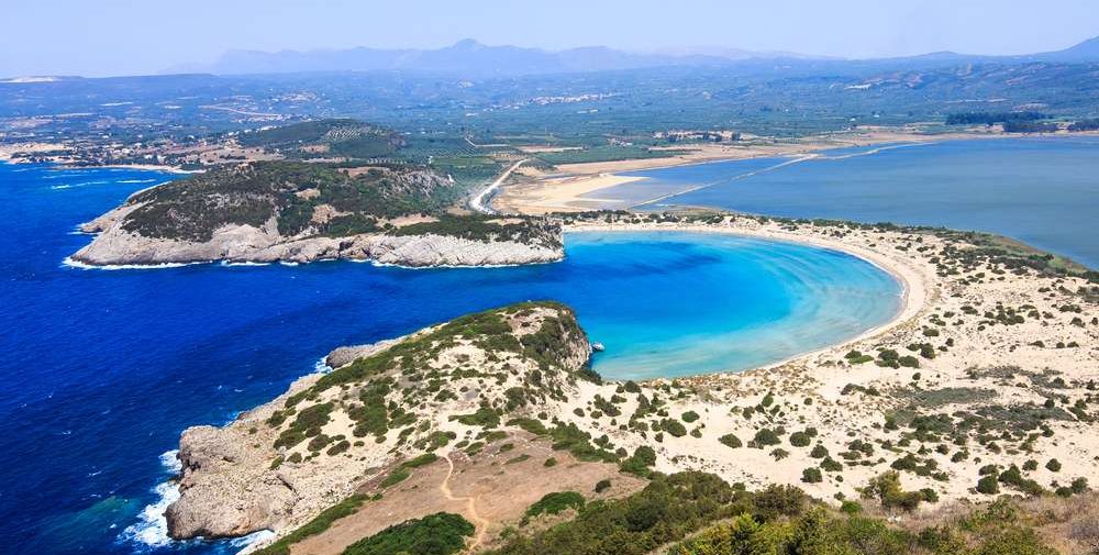 Voidokilia Strand in Griechenland