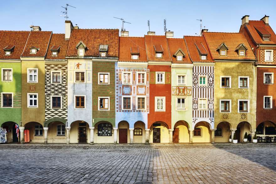 Bürgerhäuser in Posen in Polen