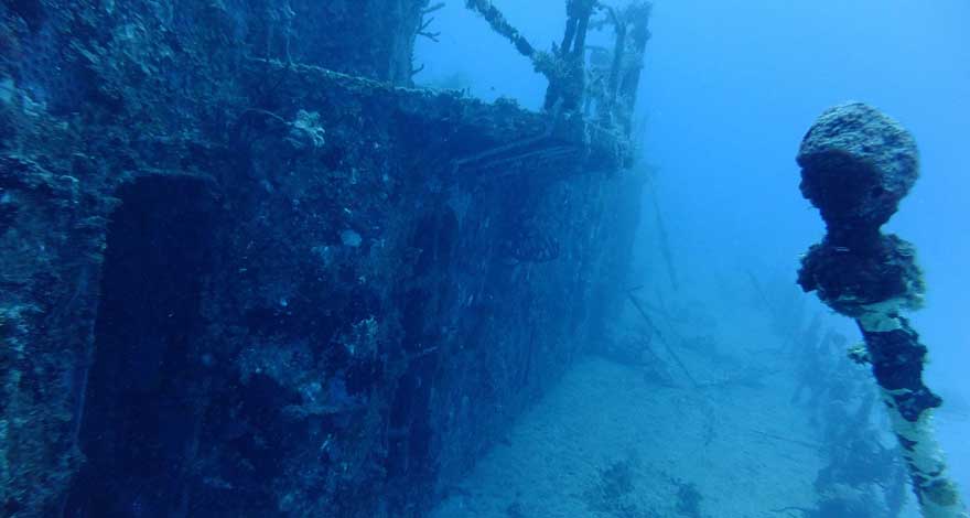 Wrack tauchen in Varadero auf Kuba