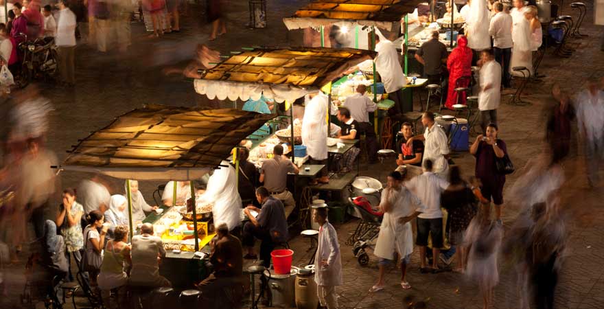 Gauklermark in Marrakesch