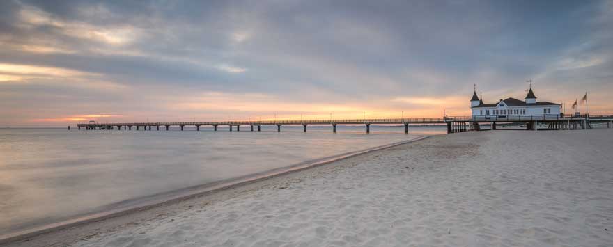 Ahlbeck in Heringsdorf an der Ostsee in Deutschland