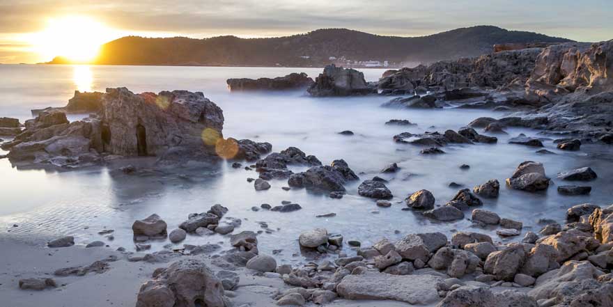 Strand Playa de ses Salines auf Ibiza in Spanien