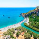 Strand Preveli Beach auf Kreta in Griechenland