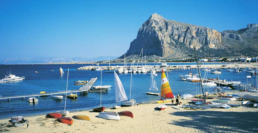 Strand San Vito Lo Capo auf Sizilien in Italien