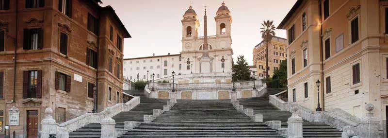 Spanische Treppe in Rom in Italien