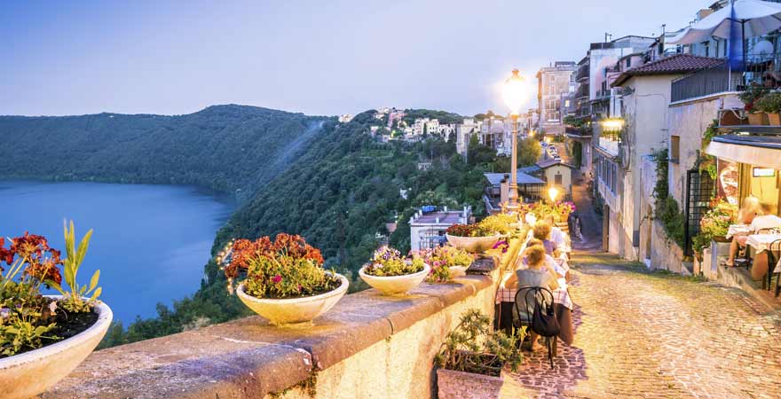 Castel Gandolfo bei Rom in Italien