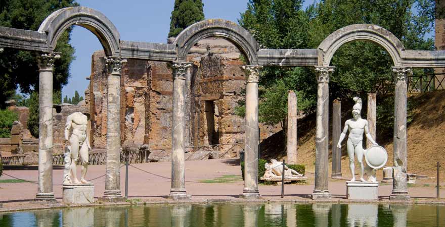 Hadriansvilla bei Rom in Italien