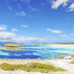 Kueste von Formentera in Spanien