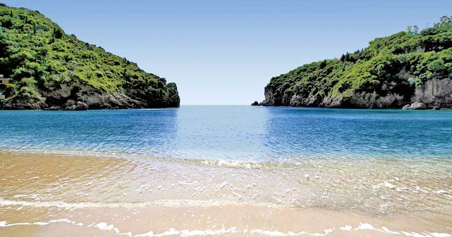 Glyfada auf Korfu in Griechenland