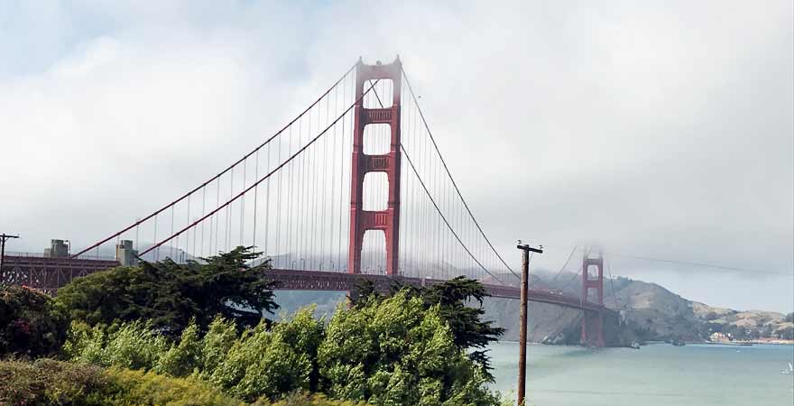 Golden Gate Bridge in San Francisco in Kalifornien