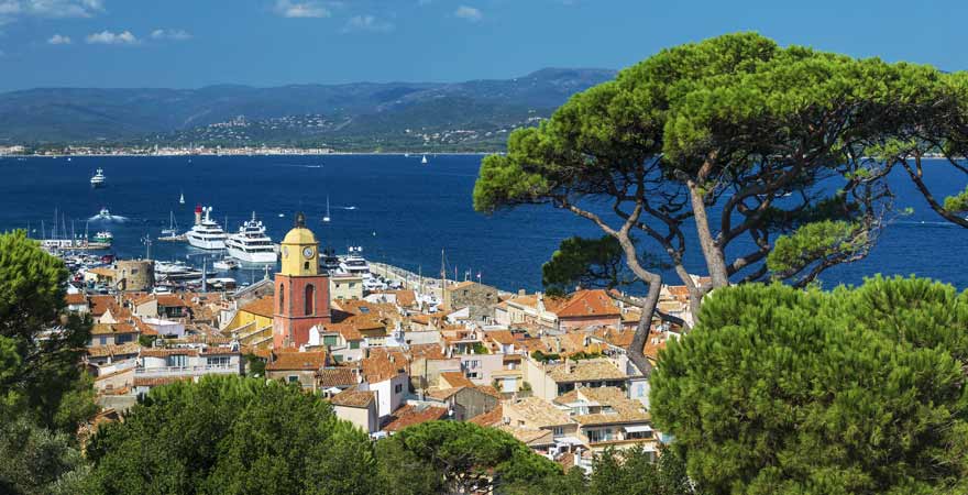 Saint Tropez an der Cote d'Azur in Frankreich
