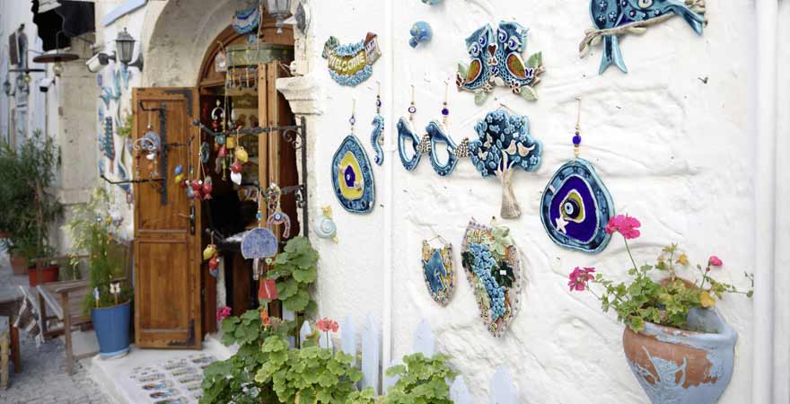 Altstadt von Alacati in der Türkei