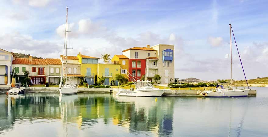 Hafen in Alacati in der Tuerkei