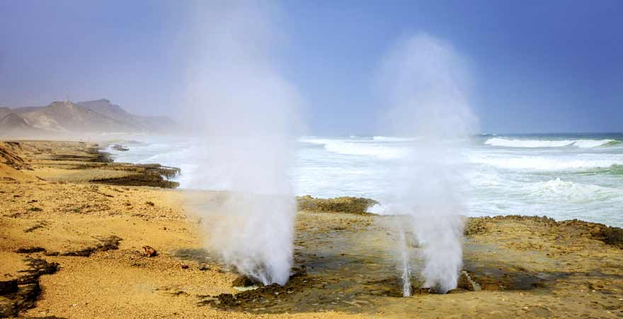 Mughsail Blowholes bei Salalah im Oman