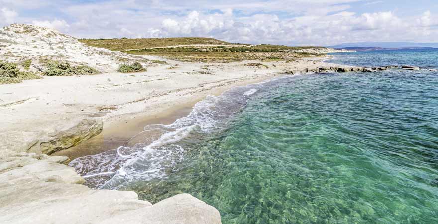 Strand von Alacati in der Tuerkei