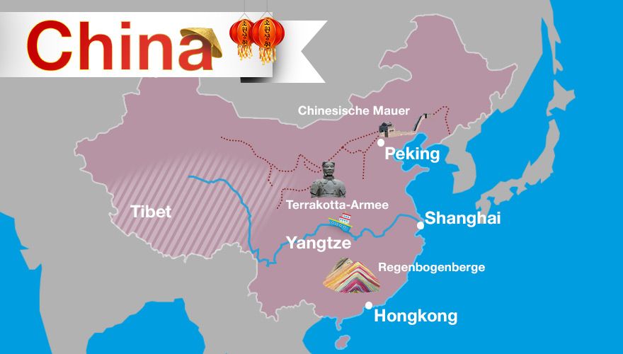 Karte von China