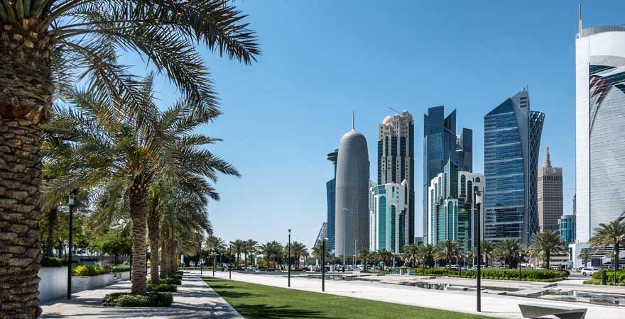 Corniche von Doha in Katar