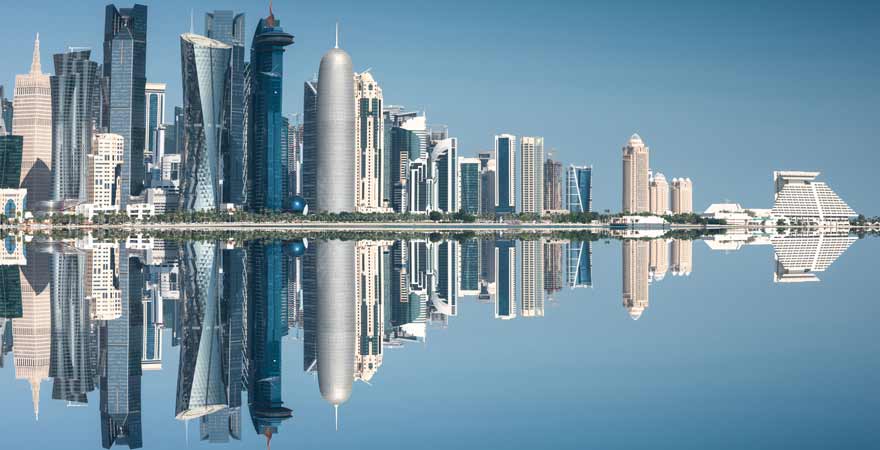 Skyline von Doha in Katar