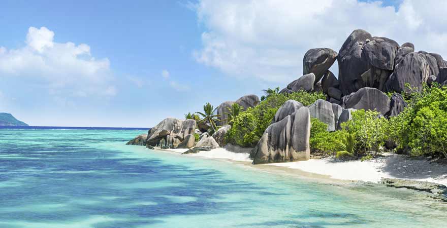 Anse Source d Argent auf den Malediven