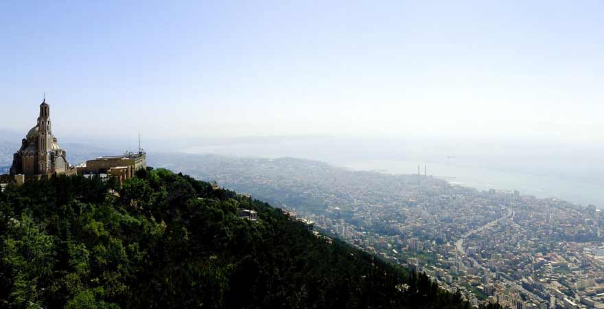 Jounieh Bucht im Libanon