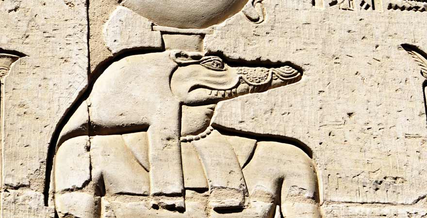 Sobek Tempel in Kom Ombo in Aegypten