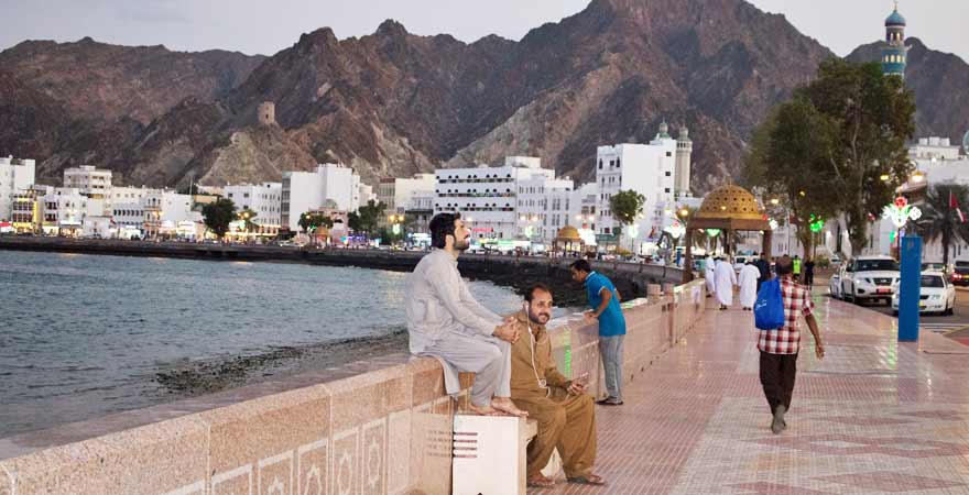 Corniche in Maskat im Oman