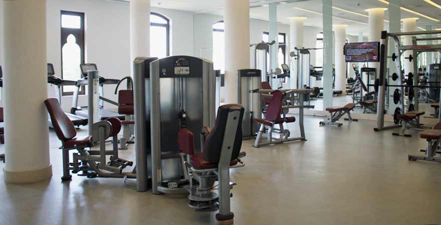 Fitnessstudio im Salalah Rotana Resort im Oman