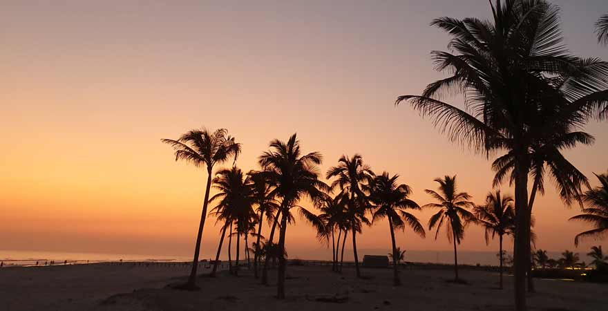 Sonnenuntergang im Salalah Rotana Resort im Oman