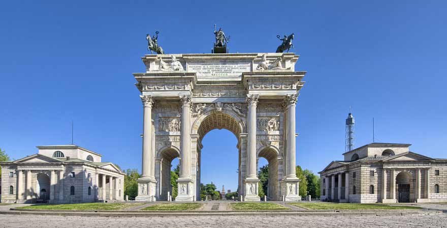 Arco della Pace in Mailand in Italien