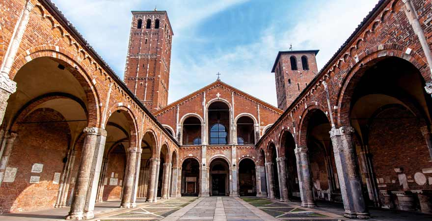 Basilica Sant Ambrogio in Mailand in Italien