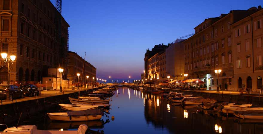 Canale Grande in Triest in Italien