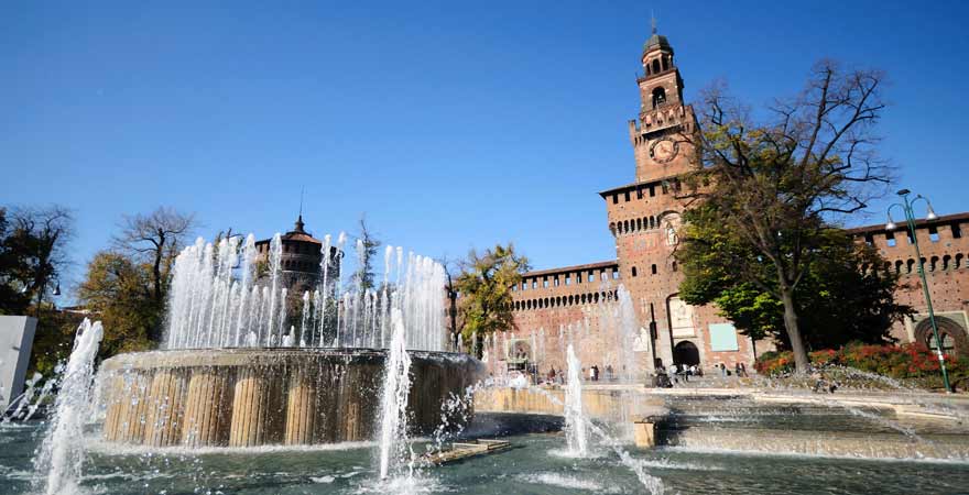 Castello Sforzesco in Mailand in Italien