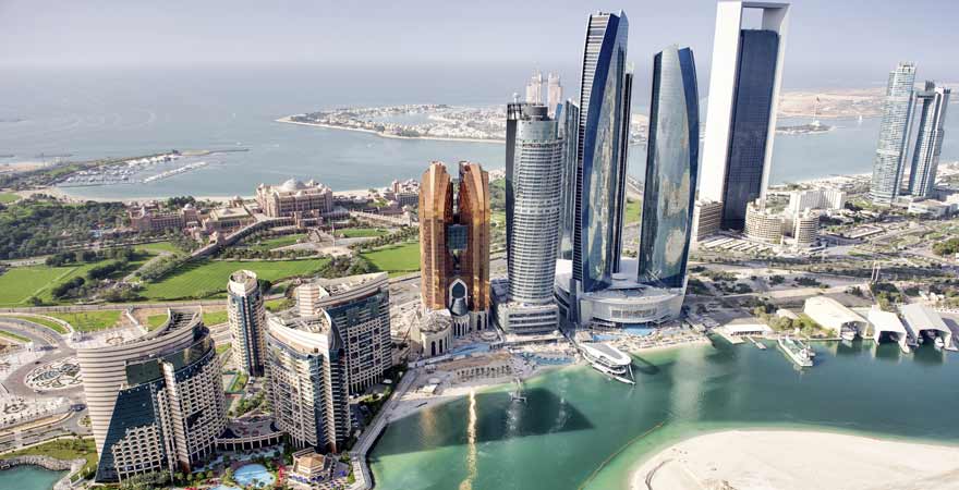 Corniche Abu Dhabi in den VAE