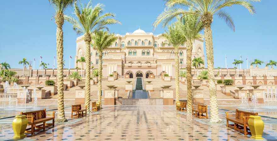 Emirates Palace in Abu Dhabi