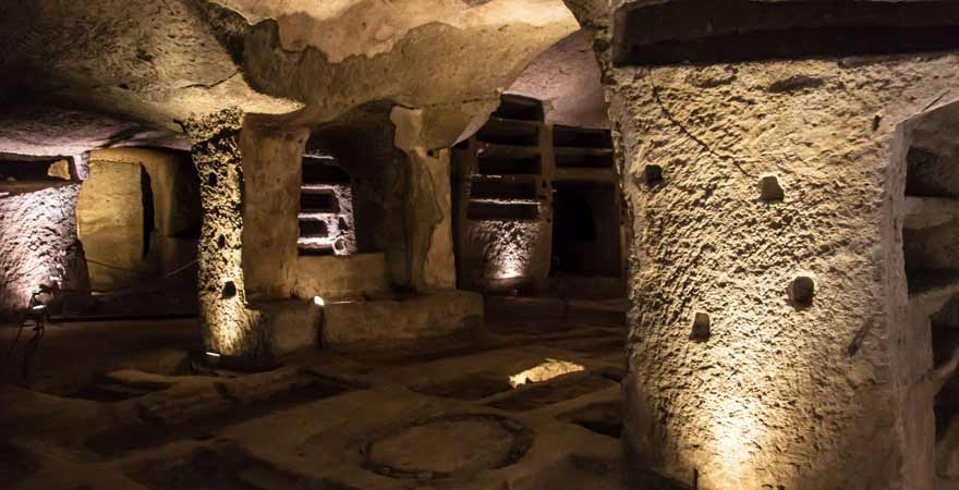 Katakomben in San Gennaro in Neapel in Italien