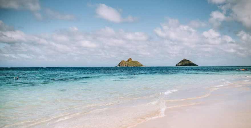 Lanikai Beach auf Oahu in hawaii