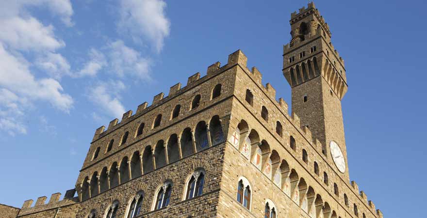 Palazzo Vecchio in Florenz in Italien