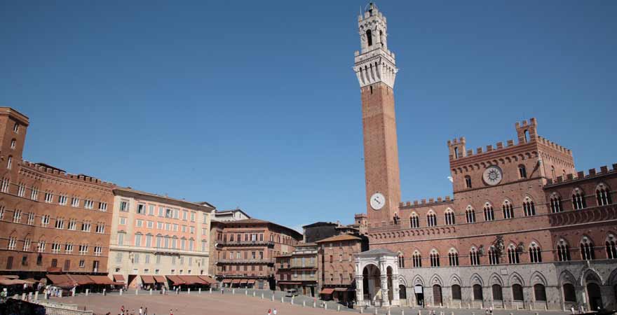 Piazza del Campo in Siena in Italien