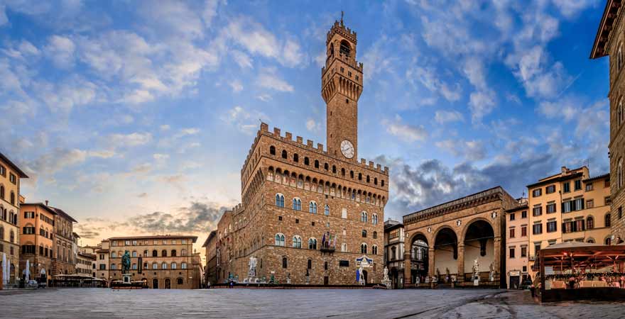 Piazza della Signoria in Florenz in Italien