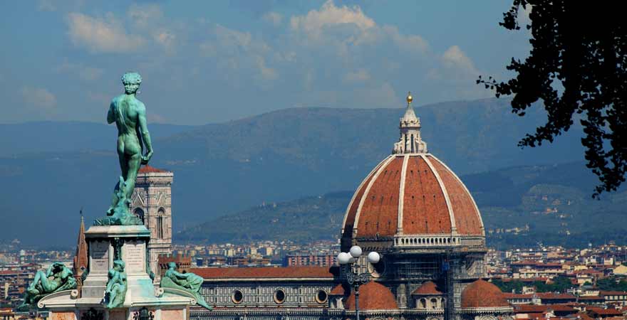 Piazzale Michelangelo in Florenz in Italien